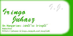 iringo juhasz business card